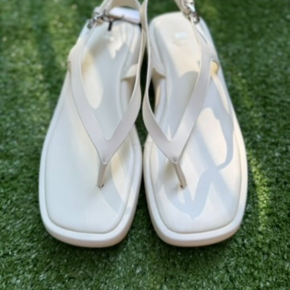 Zara Women's Thong Platform Sandal Sz 39